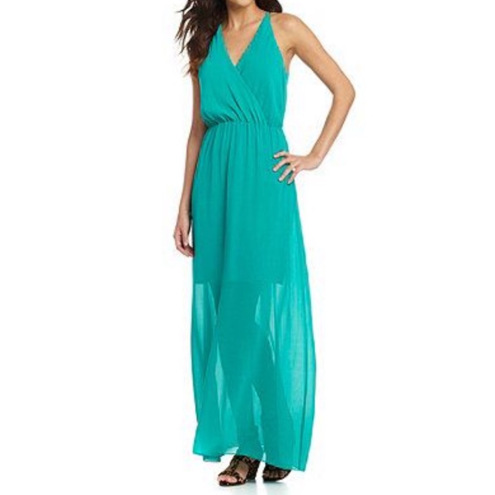 Gianna Bini Maxi Dress with sheer bottom
